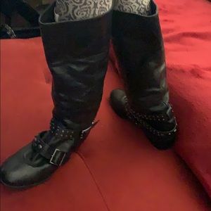 Black boots tall